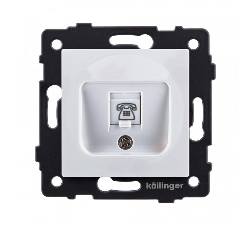 Розетка телефонная RJ11 Kollinger REA-009WH, белый