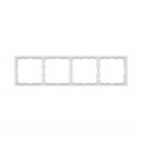 Рамка 4-постовая Kollinger Eclipse EC4WH, белый матовый