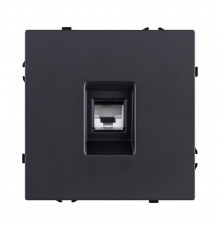 Розетка телефонная RJ11 Kollinger Eclipse EC-019BK, черный матовый