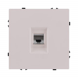 Розетка Ethernet RJ45 Cat.6 Kollinger Eclipse EC-017CM, кашемир матовый