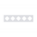 Рамка 5-постовая Kollinger Eleganz Plex EP5WH, белый