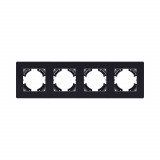Рамка 4-постовая Kollinger Eleganz Acryl EA4BK, черный