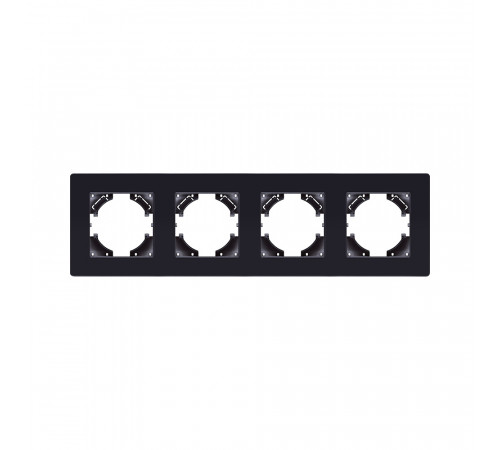 Рамка 4-постовая Kollinger Eleganz Acryl EA4BK, черный