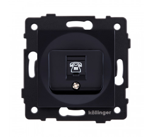 Розетка телефонная RJ11 Kollinger REA-009BK, черный