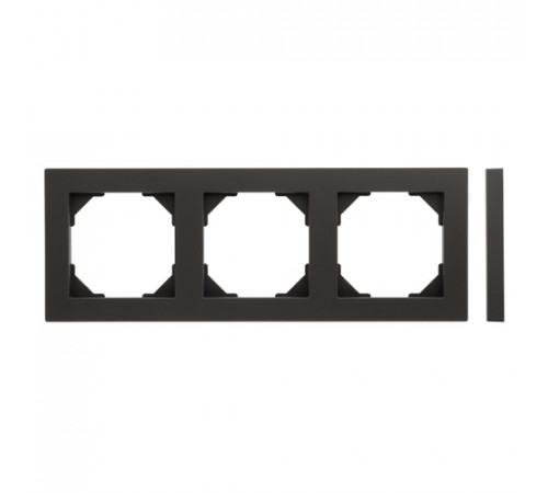 Рамка 3 поста LAVERO Classic 1013500143, Шоколад матовый