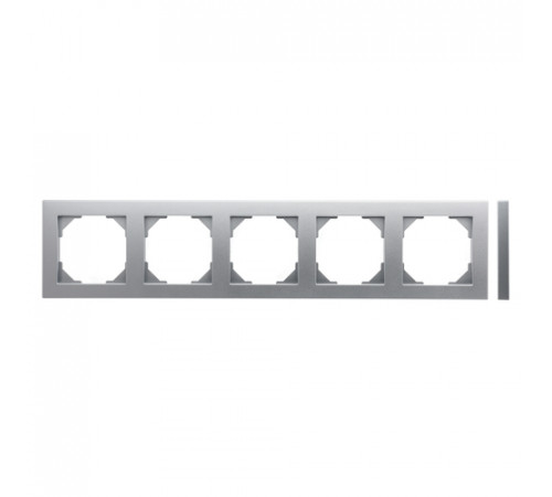 Рамка 5 постов LAVERO Classic 1012200145, Алюминий