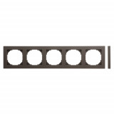 Рамка 5 постов LAVERO Classic 1013400145, Коричневый матовый