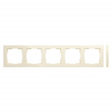 Рамка 5 постов LAVERO Classic 1010200145, Слоновая кость