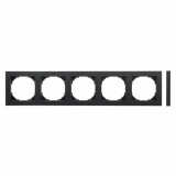 Рамка 5 постов LAVERO Classic 1013600145, Черный матовый
