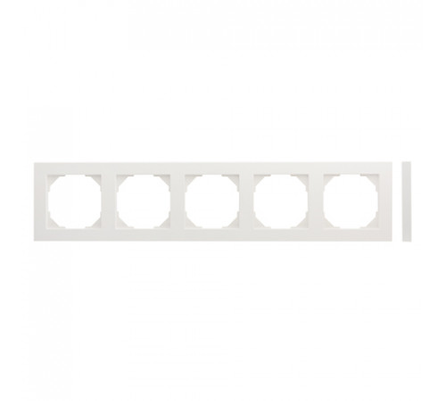 Рамка 5 постов LAVERO Classic 1013100145, Белый матовый