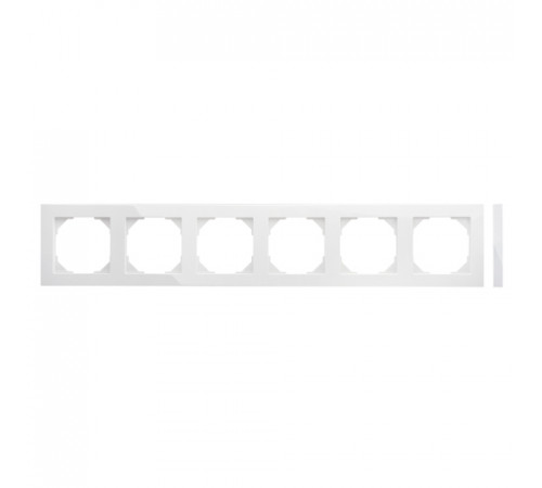 Рамка 6 постов LAVERO Classic 1010100146, Белый