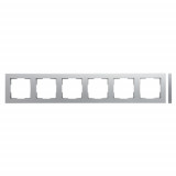 Рамка 6 постов LAVERO Classic 1012200146, Алюминий