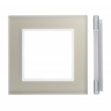 Рамка 1 пост LAVERO Classic 1016200241, Шампань матовый