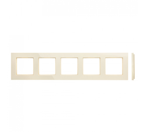 Рамка 5 постов LAVERO Classic 1010200245, Слоновая кость