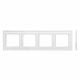 Рамка 4 поста LAVERO Barocco 1020100344, Белый глянцевый