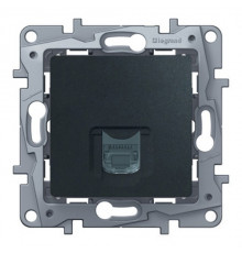 Розетка RJ45 Кат.6 UTP Legrand/IEK Etika, антрацит