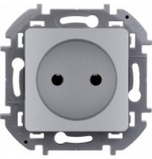Розетка 2К 16 А - 250 В~ Legrand/IEK Inspiria, алюминий