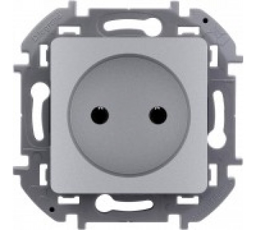 Розетка 2К 16 А - 250 В~ Legrand/IEK Inspiria, алюминий