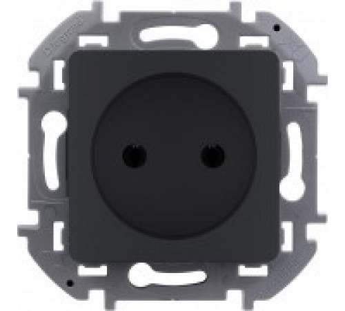 Розетка 2К 16 А - 250 В~ Legrand/IEK Inspiria, антрацит