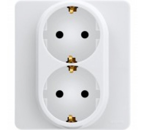 Розетка 2 x 2К+З немецкий стандарт 16 А - 250 В~ Legrand/IEK Inspiria, белый