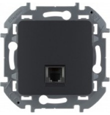 Телефонная розетка RJ11 Legrand/IEK Inspiria, антрацит