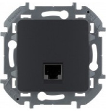 Информационная розетка RJ 45 категория 5 UTP Legrand/IEK Inspiria, антрацит
