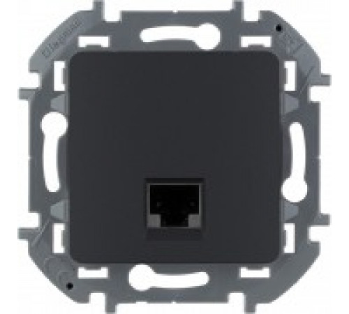 Информационная розетка RJ 45 категория 5 UTP Legrand/IEK Inspiria, антрацит