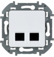 Двойная розетка RJ 45 категория 6 UTP Legrand/IEK Inspiria, белый