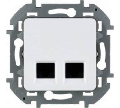 Двойная розетка RJ 45 категория 6 UTP Legrand/IEK Inspiria, белый