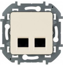 Двойная розетка RJ 45 категория 6 UTP Legrand/IEK Inspiria, слоновая кость