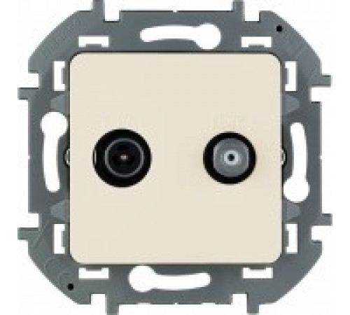 Розетка TV/SAT "звезда" Legrand/IEK Inspiria, слоновая кость