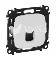 Розетка компьютерная одинарная 6 кат, RJ 45, UTP Legrand Valena Allure, белый