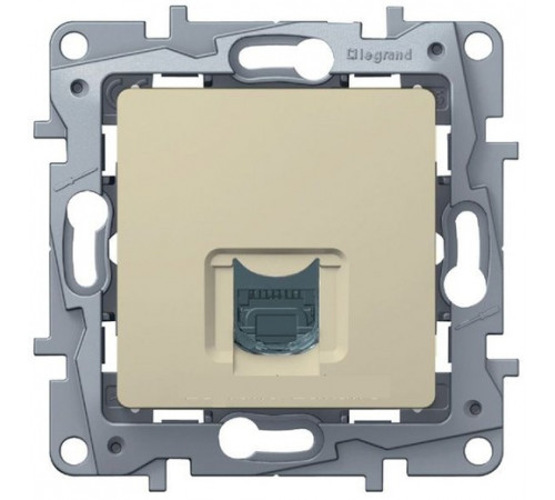 Розетка RJ45 Кат.6 UTP Legrand/IEK Etika, слоновая кость