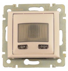 Датчик движения Комфорт 1000 Вт, с N-клемой (3-х проводная схема подключения), глянцевый IEK Valena, бежевый