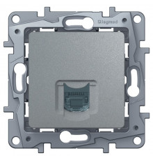 Розетка RJ45 Кат.6 UTP Legrand/IEK Etika, алюминий