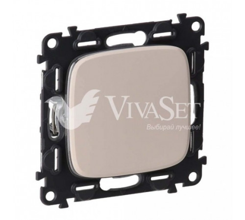 Выключатель одноклавишный 10 AX 250 В Legrand Valena Allure, слоновая кость