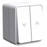 Выключатель для жалюзи Atlas Design Profi 54, без фиксации, цвет - белый