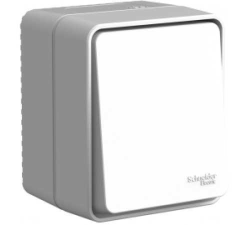 Переключатель Atlas Design Profi 54, одноклавишный, без подсветки, цвет - серый