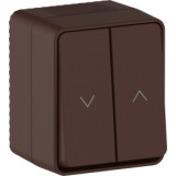 Выключатель для жалюзи Atlas Design Profi 54, без фиксации, цвет - коричневый