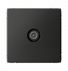 TV РОЗЕТКА проходная 4DB, механизм Systeme Electric ArtGallery, Базальт