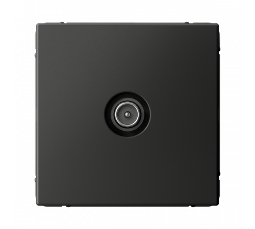 TV РОЗЕТКА проходная 4DB, механизм Systeme Electric ArtGallery, Базальт