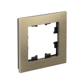 1-постовая рамка, МЕТАЛЛ Systeme Electric AtlasDesign Nature, Латунь