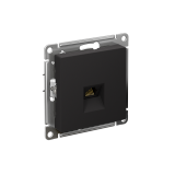 РОЗЕТКА компьютерная RJ45 кат. 5e, механизм Systeme Electric AtlasDesign, Карбон
