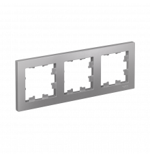3-постовая рамка, универсальная Systeme Electric AtlasDesign, Алюминий