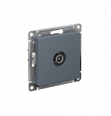 TV РОЗЕТКА оконечная 1дБ, механизм Systeme Electric AtlasDesign, Грифель