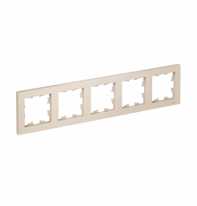 5-постовая рамка, универсальная Systeme Electric AtlasDesign, Бежевый