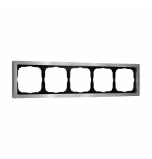5-постовая рамка, МЕТАЛЛ Systeme Electric ArtGallery Pure, Алюминий