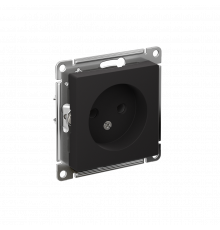 РОЗЕТКА без заземления без шторок, 16А, механизм Systeme Electric AtlasDesign, Карбон