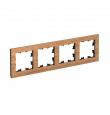 4-постовая рамка, ДЕРЕВО Systeme Electric AtlasDesign Nature, Бамбук
