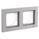 AQUA 2-постовая рамка, IP44 Systeme Electric AtlasDesign, Алюминий